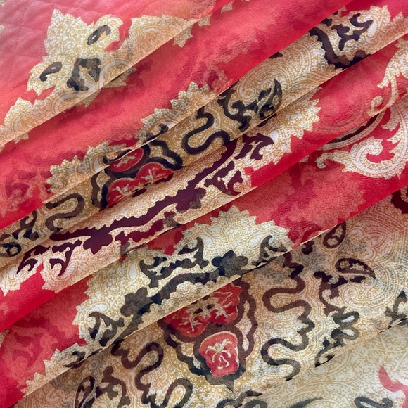 Chiffon scarf from the 1950s - Picture 8 of 9